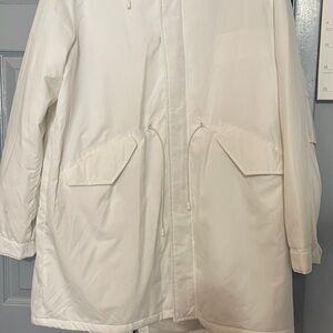 Stylish ASOS White Parka Coat